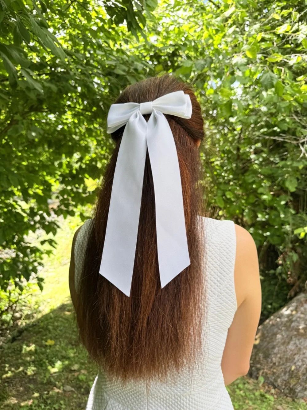 Ribbon hair bow for women and girls